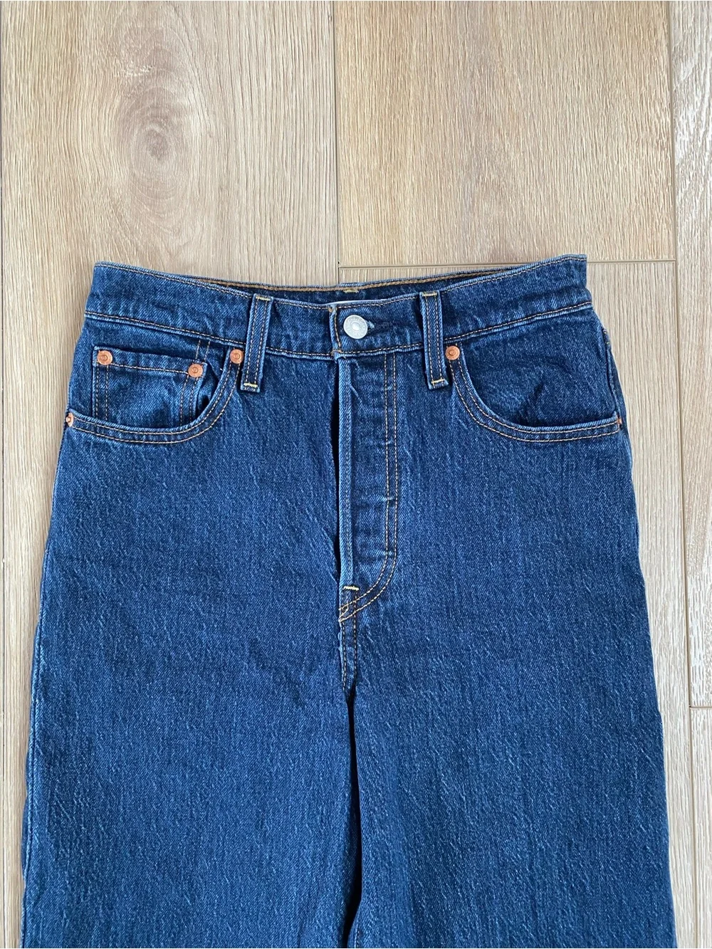 Levi's Ribcage Straight Ankle Jeans - Dark wash